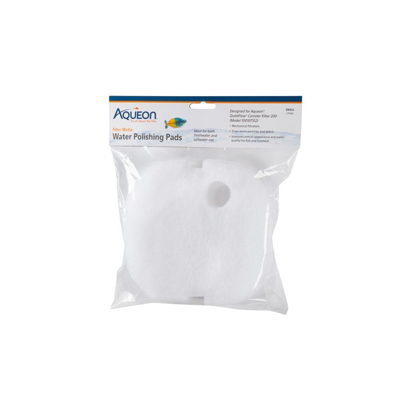 Aqueon QuietFlow Canister 200 Water Polishing Pad Blanc Large 2pk 