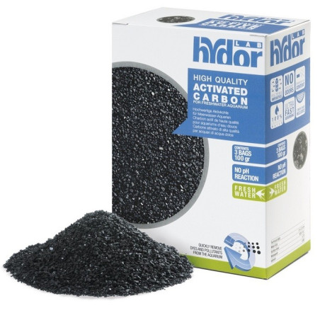 Hydor Activated Carbon Freshwater -3X 100g bags Hydor Activated Carbon Freshwater -3X 100g bags