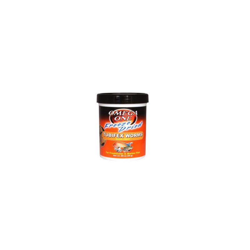 Omega One Freeze Dried Tubifex Worms - 44g (1.5oz.)