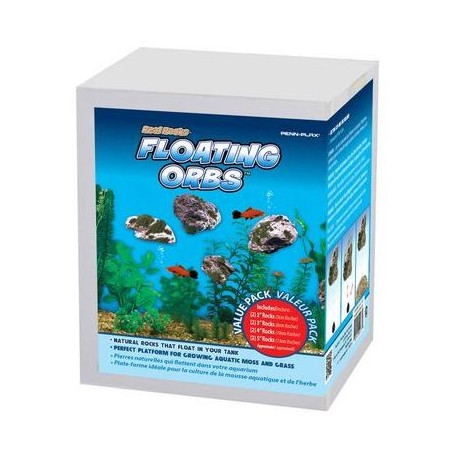 Penn-Plax orbs Floating 8-Pieces Rock 