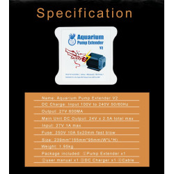 Battery Coral Box PowerCell for backup Jebao Pump / DC Pump  V2