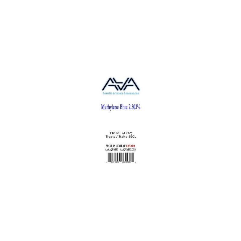 AAA Aquatic bleu de méthylène 4oz (118ml)