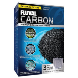 Fluval Carbon - 3 X 100g Nylon Bags