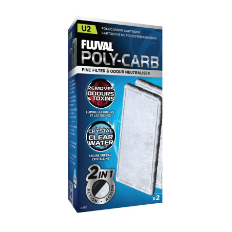 Fluval U2 Poly/Carbon Pad - 2 Pack