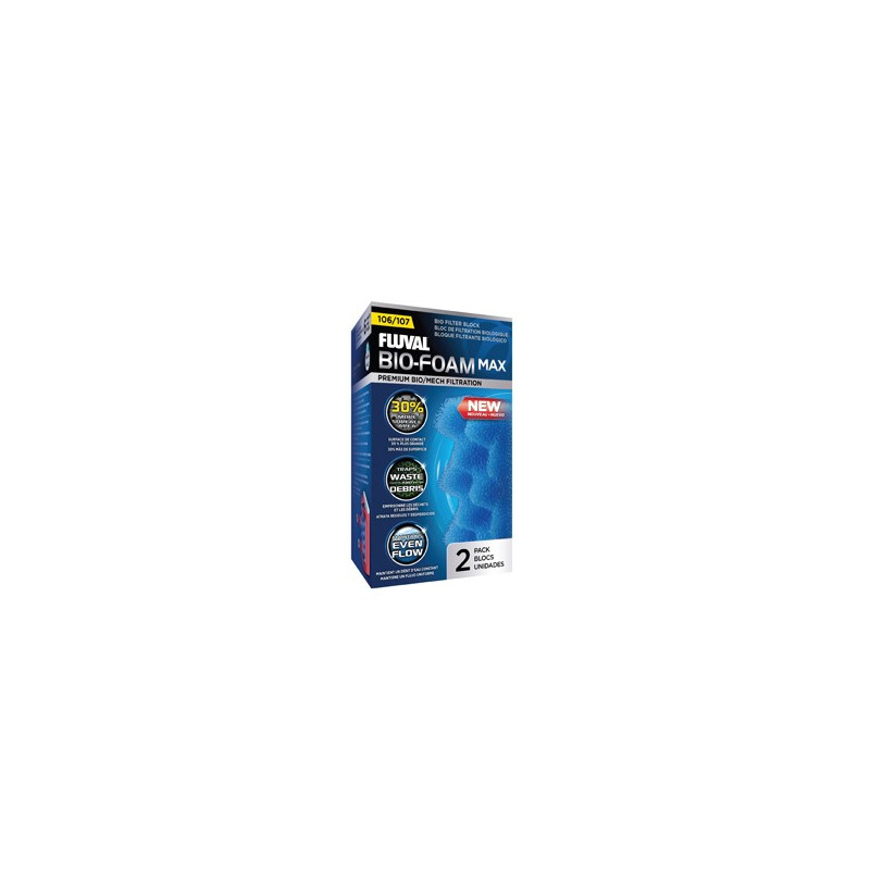 Fluval 107 Bio-Foam Max - 2 pack