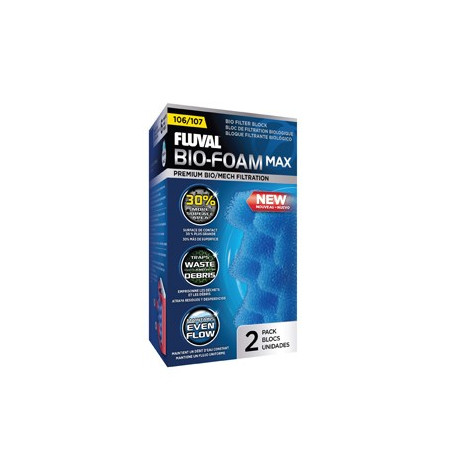 Fluval 107 Bio-Foam Max - 2 pack Fluval 107 Bio-Foam Max - 2 pack