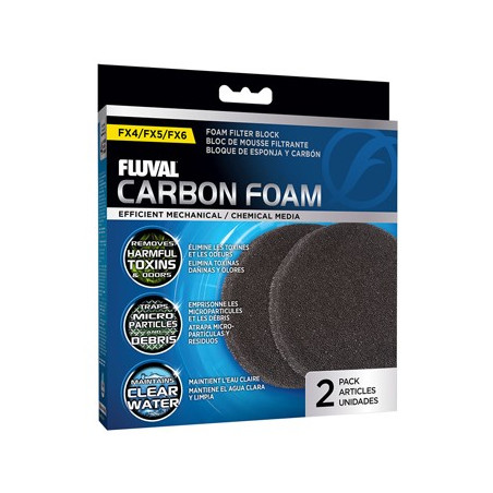 Fluval fx4/fx5/fx6 Carbon Foam Pads - 2 pack