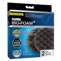 Fluval fx4/fx5/fx6 Bio-Foam Plus Filter Pads- 2 pack