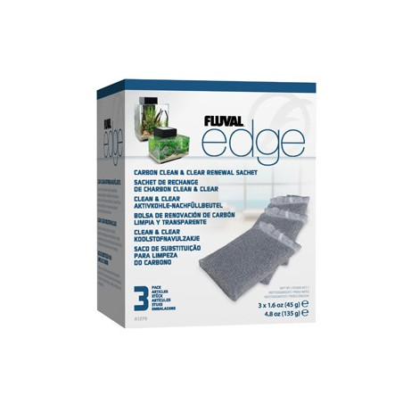 Fluval EDGE Carbon Clean & Clear Sachet - 3 pack