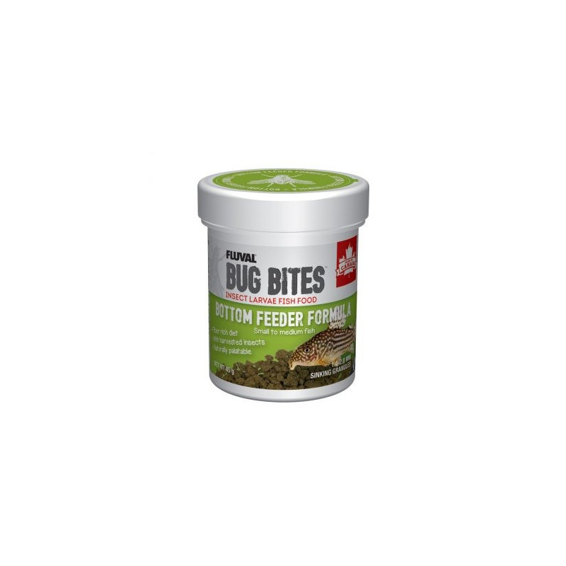 Fluval Bug Bites Bottom Feeder 1.4-1.6mm Granules - 45g