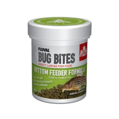 Fluval Bug Bites Bottom Feeder 1.4-1.6mm Granules - 45g