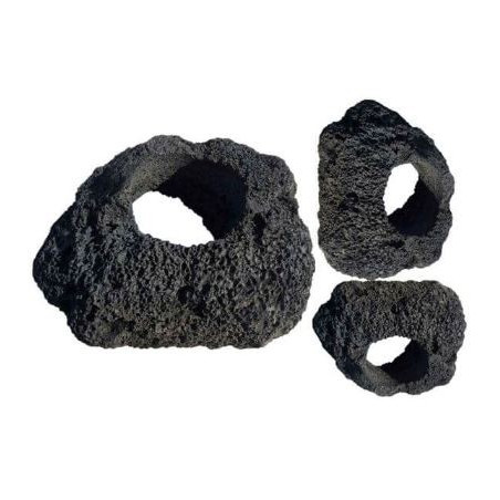 Feller Stone Black Lava Rock Cave - Small