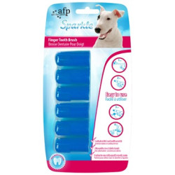 All for Paws Sparkle Finger Tooth Brush, 6 pack