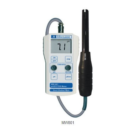 MILWAUKEE MW801 Standard Portable pH / Conductivity / TDS Combination Meter