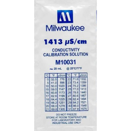 Milwaukee 1413 µS/cm Conductivity Calibration Solution - 20ml