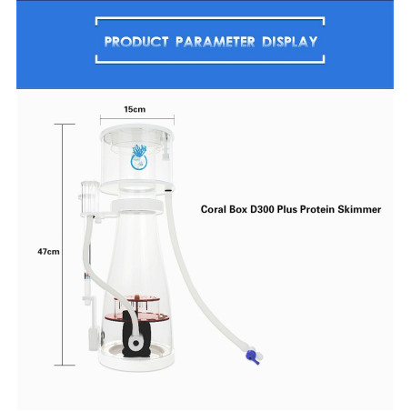 Coralbox Cone Protein Skimmer - DC300 PLUS