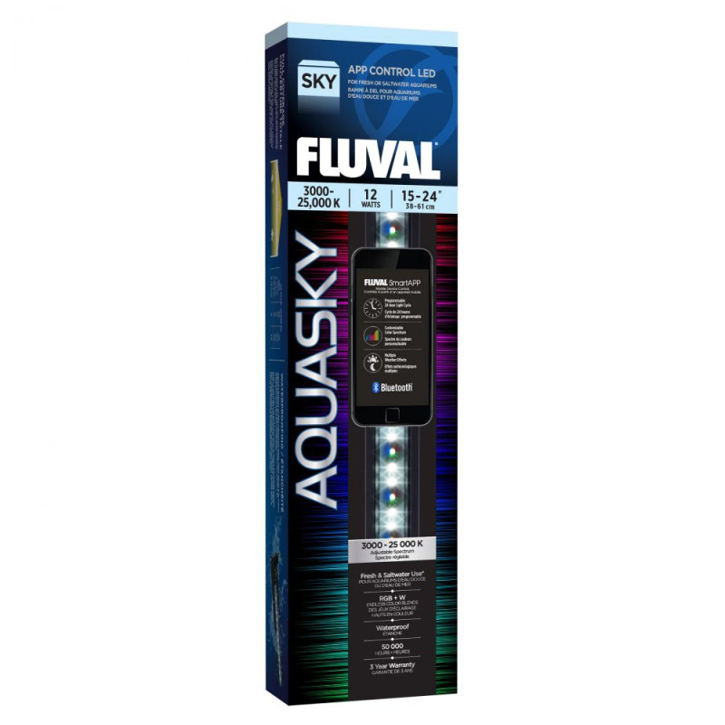 Fluval Aquasky Bluetooth LED 15-24″ -12w