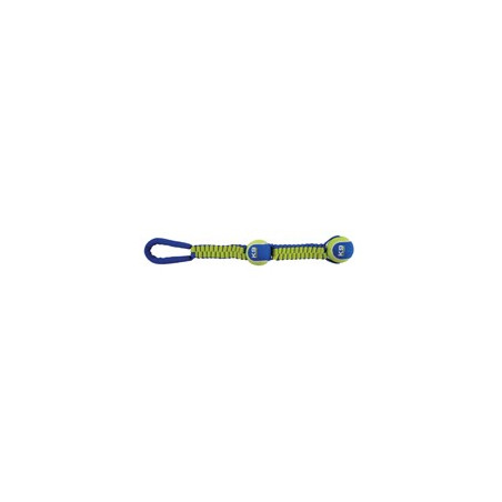 K9 Fitness by Zeus Double Tennis Ball Ballistic Nylon Twist Tug 18''
