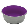 Dogit Stainless Steel Non-Skid Dog Bowl - Purple - 1.15 L (39 fl.oz.)