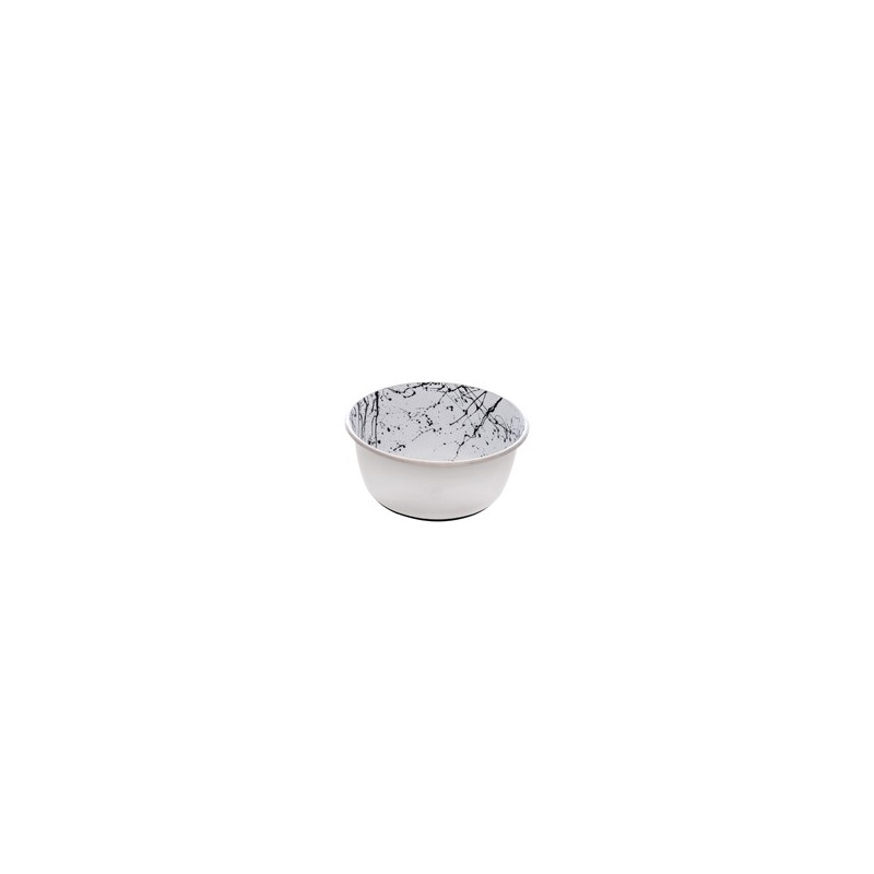 Dogit Stainless Steel Non-Skid Dog Bowl - Black & White Splash - 950 ml (32 fl.oz.)