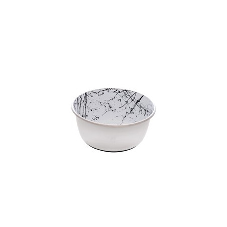 Dogit Stainless Steel Non-Skid Dog Bowl - Black & White Splash - 950 ml (32 fl.oz.)