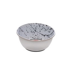 Dogit Stainless Steel Non-Skid Dog Bowl - Black & White Splash - 500 ml (17 fl.oz.)