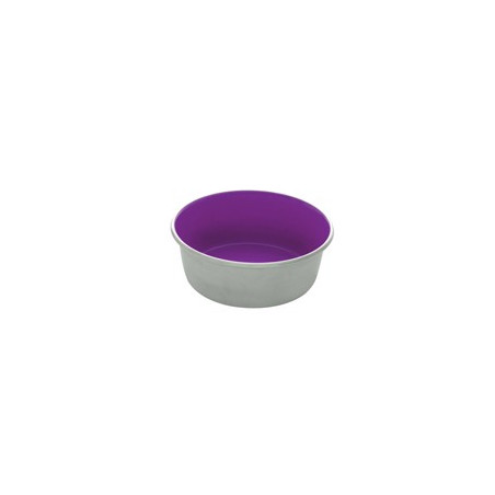 Dogit Stainless Steel Non-Skid Dog Bowl - Purple - 560 ml (19 fl.oz.)