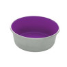 Dogit Stainless Steel Non-Skid Dog Bowl - Purple - 560 ml (19 fl.oz.)
