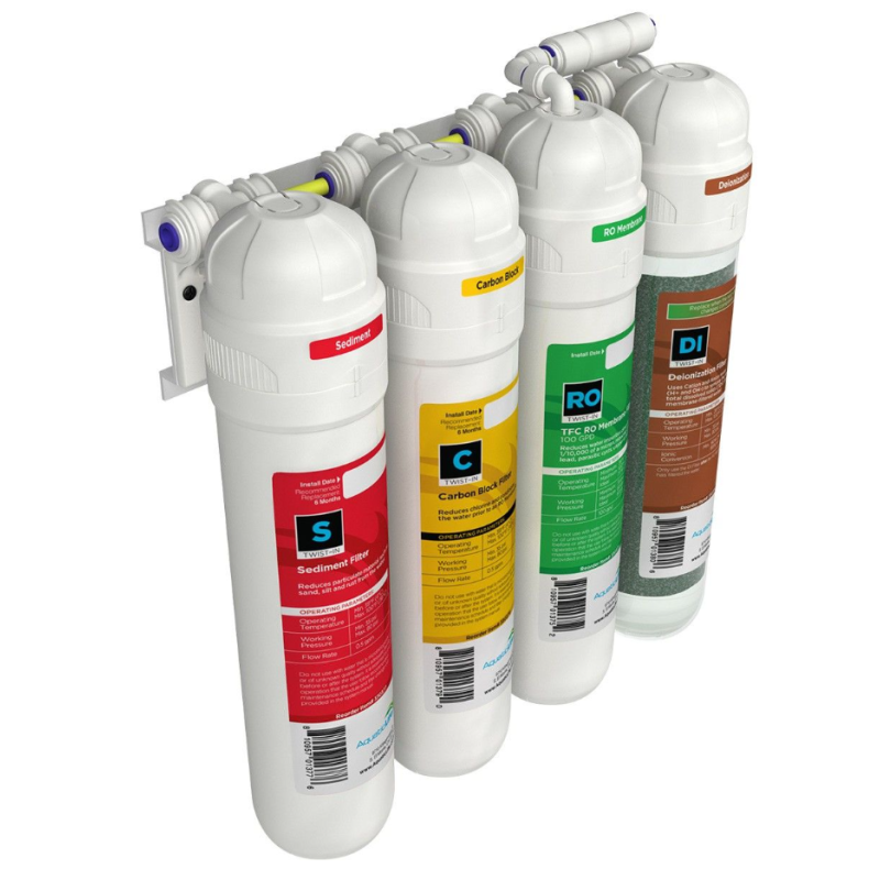 Aquatic Life Twist-In 4-Stage RO & DI Filtration Unit