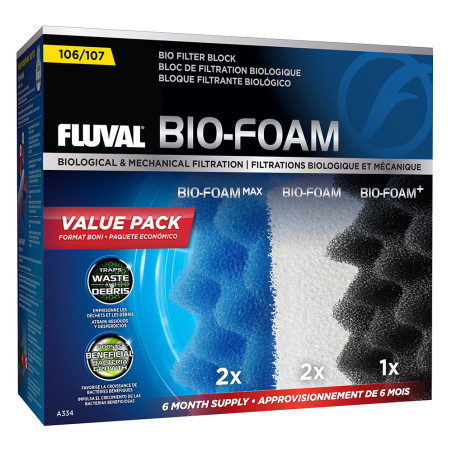 Fluval Bio-Foam Value Pack for Fluval 106/107