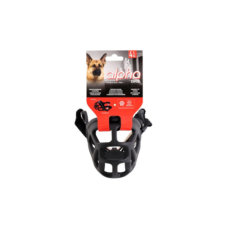 Dog Muzzle –size 4 -Alpha by Zeus