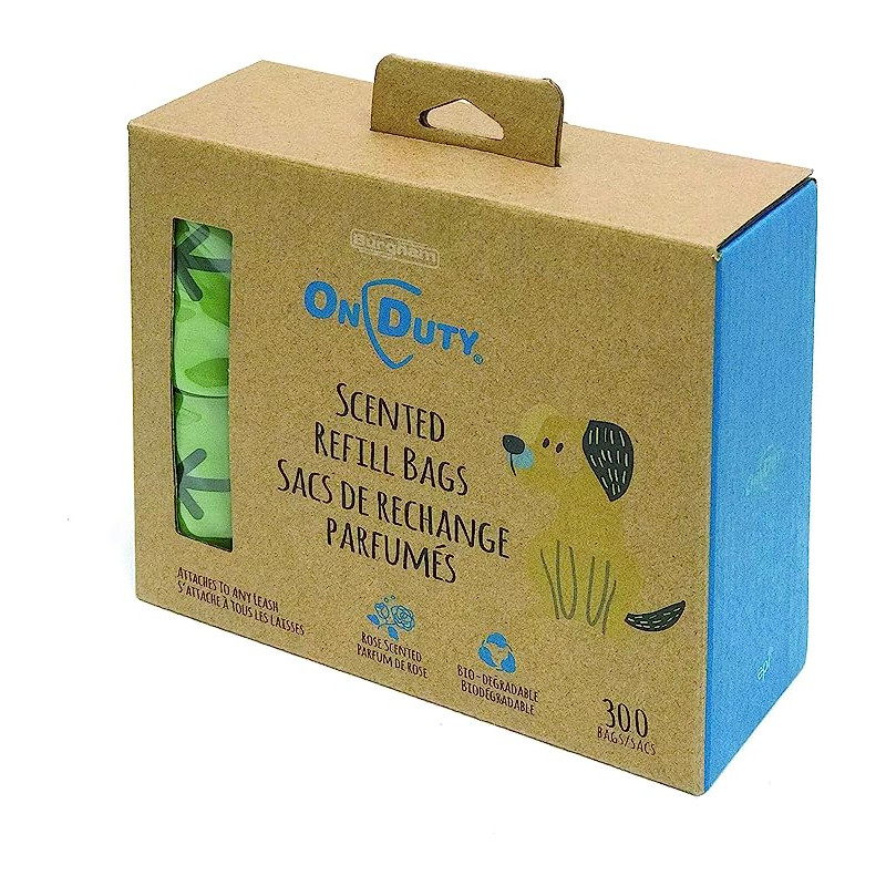 On Duty Dog Poop Bags (300 Bags/20 Rolls)