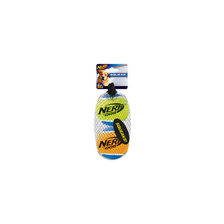 Nerf Squeak Tennis Balls - 2 Pack - Large (3 in)