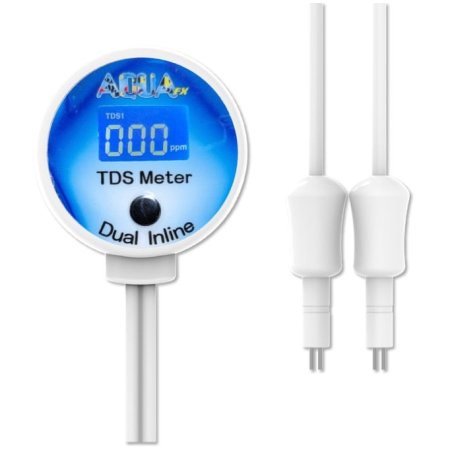 AquaFX Dual Inline TDS Meter