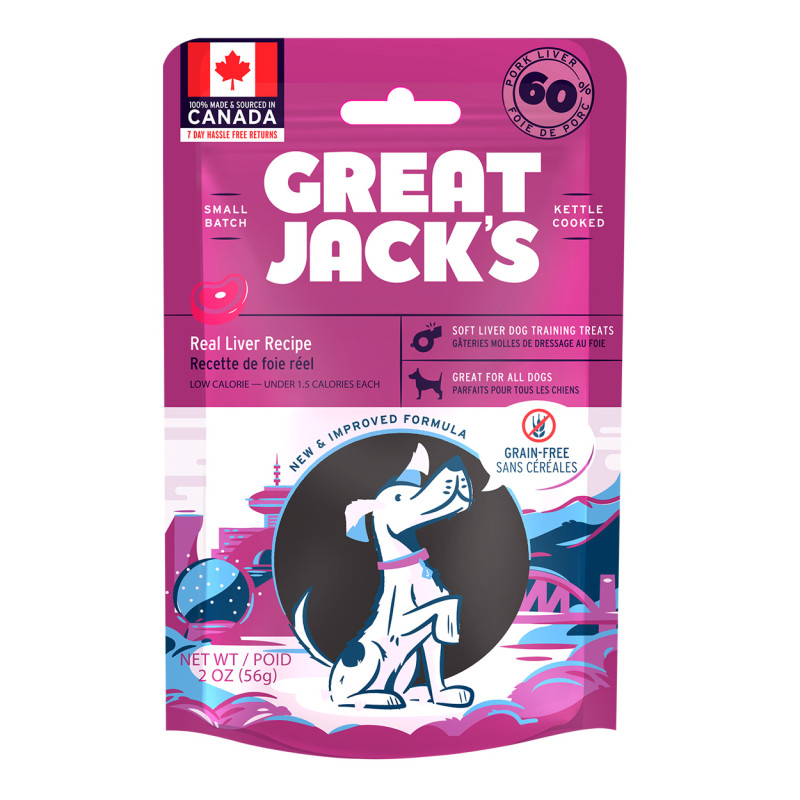 Great Jack's Dog Treats - Real Liver Recipe  -2oz (56g)