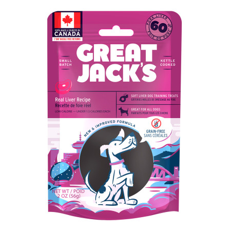 Great Jack's Dog Treats - Real Liver Recipe  -2oz (56g)