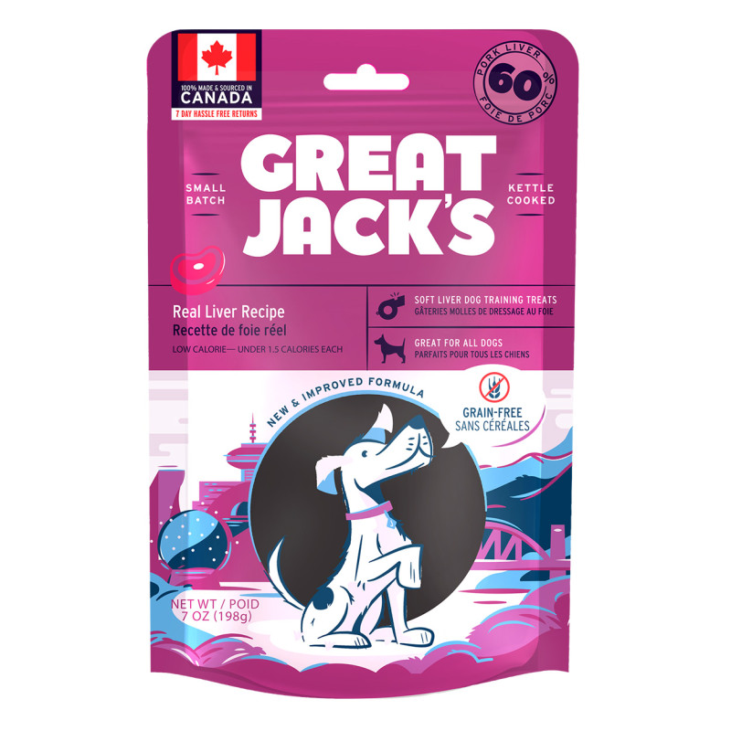 Great Jack's Dog Treats - Real Liver Recipe  -7oz (198g)