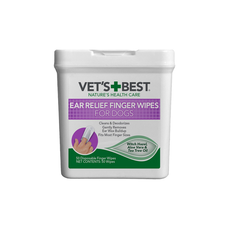 VET'S BEST Ear Relief Finger Wipes