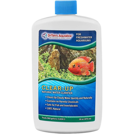 DrTim's Clear-UP Natural Water Clarifier for Freshwater -16oz