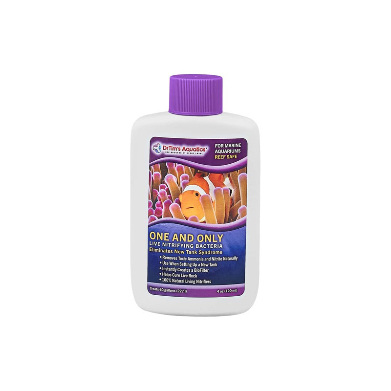 DrTim's One & Only Live Nitrifying Bacteria for Reef, Nano and Seahorse Aquaria -4oz