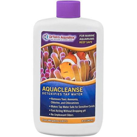 DrTim's AquaCleanse Tap Water Detoxifier for Reef, Nano and Seahorse Aquaria -8oz