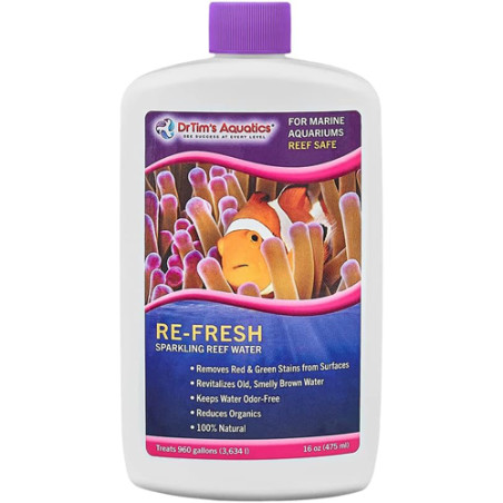 DrTim's Re-Fresh Natural Sparkling Water for Reef, Nano, and Seahorse Aquaria  -16oz