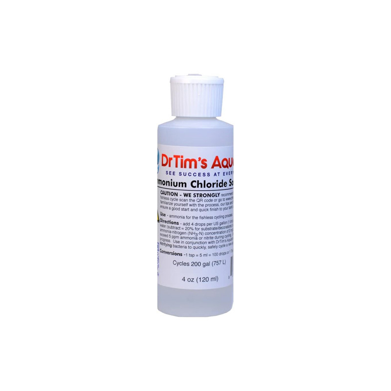 DrTim's Ammonium Chloride Solution for Fishless Cycling-4oz