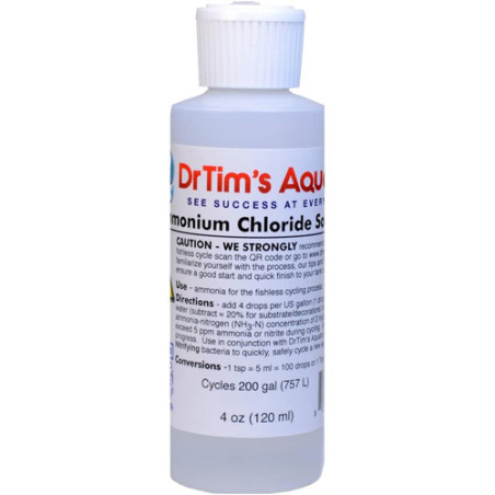 DrTim's Ammonium Chloride Solution for Fishless Cycling-4oz