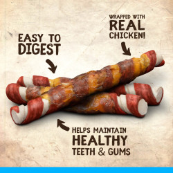 Zoë Rawhide Free Twists for dogs -BBQ Chicken