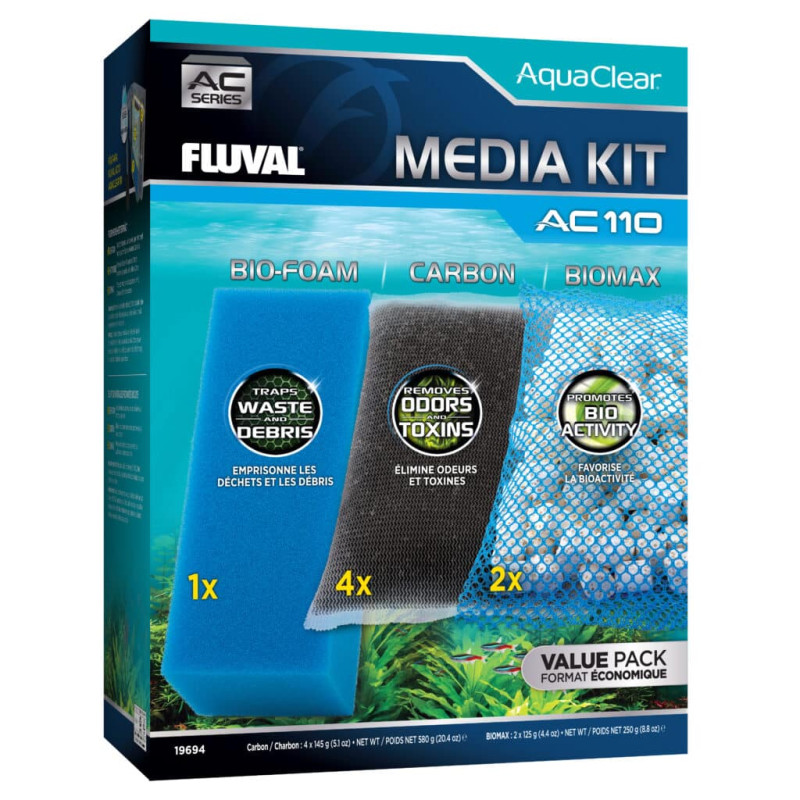 Fuval/Aquaclear AC110 Filter Media Maintenance Kit