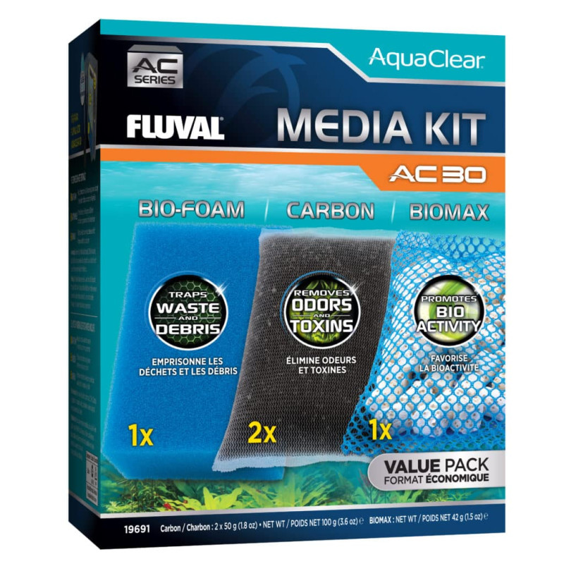 Fuval / Aquaclear AC30 Filter Media Maintenance Kit
