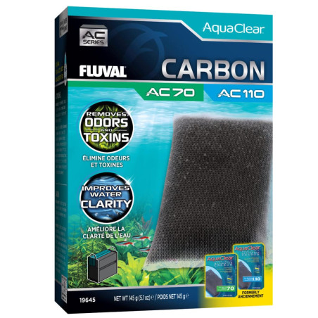 Fluval Carbon AC70/AC110 Power Filter, 145 g, 1-Pack