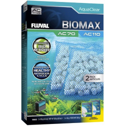 Fluval BIOMAX for AC70/AC110 Power Filter, 250 g, 2-Pack