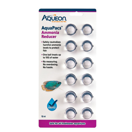 Aqueon AquaPacs Ammonia Reducer -12 pack